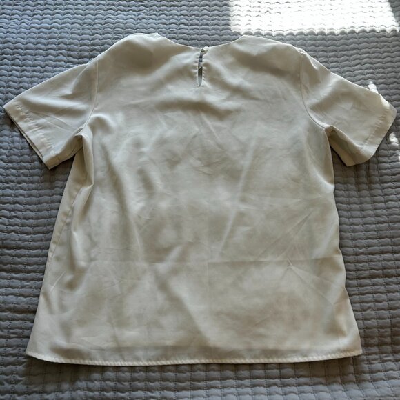 Notations Women’s Blouse Top Creamy White Size L Soft Staple Workwear Versatile - Picture 4 of 12